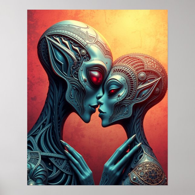 Alien Liebhaber Sci-Fi Poster (Vorne)