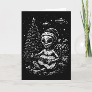 Alien liebt Weihnachten Karte