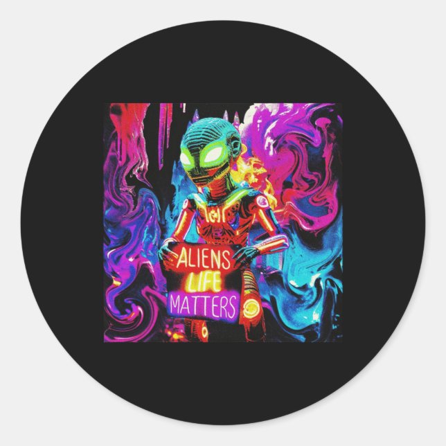 Alien Life S Sticker (Vorderseite)