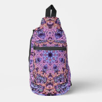 Alien Lila Psychedelic Kaleidoscopic Mandala