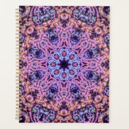 Alien Lila Psychedelic Kaleidoscopic Mandala Planer