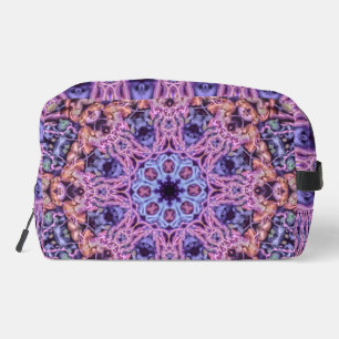 Alien Lila Psychedelic Kaleidoscopic Mandala Waschbeutel