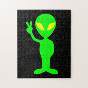 ALIEN LITTLE GREEN MAN JIGSAW PUZZLE