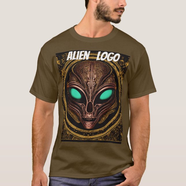 " Alien Logo " entworfen T-Shirt (Vorderseite)