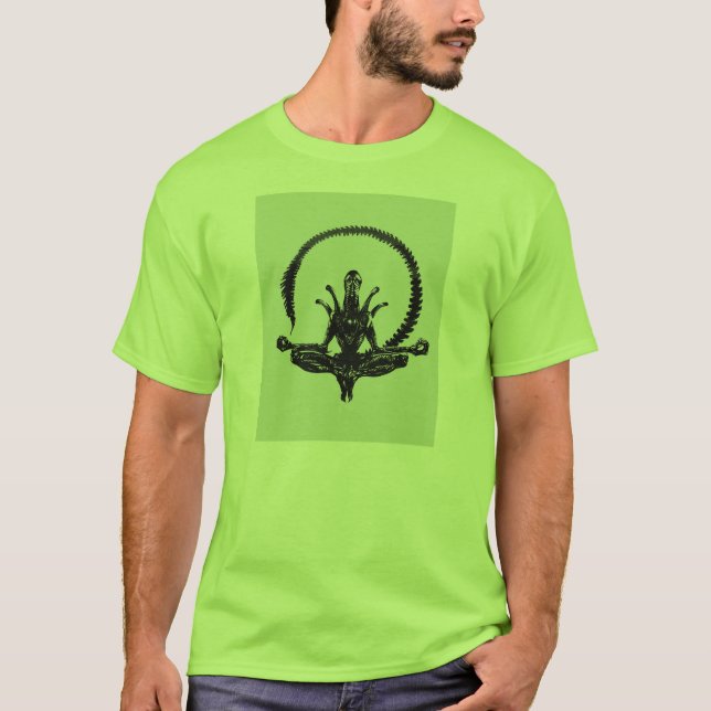 Alien-Lotos-Position - finden Sie Ihre Mitte und T-Shirt (Vorderseite)