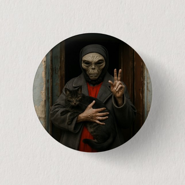 Alien Love Button (Vorderseite)