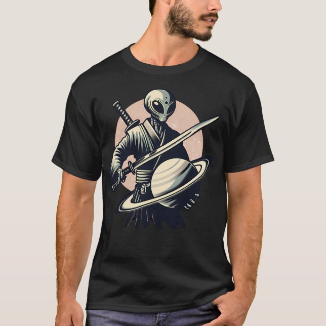 Alien Lovertrendy Ufo Shirt Retro Alien Friends Gr (Vorderseite)