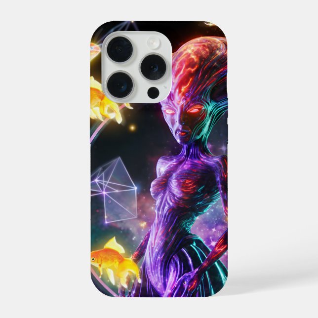 Alien-Mädchen, iPhone-Hülle iPhone Hülle (Rückseite)