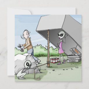 Alien Mann Trap Junggesellenabschied Einladung