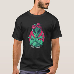 Alien Mars Space UFO Gangstar T-Shirt