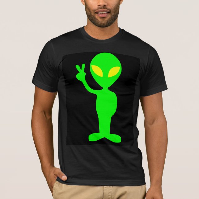 ALIEN MARTIAN GREEN MAN T - SHIRT T-SHIRTS (Vorderseite)