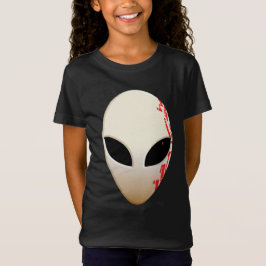Alien Mask mit futuristischen Kennzeichnungen T-Shirt