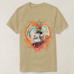 Alien Maya Elf Weird Heart Horror T-Shirt