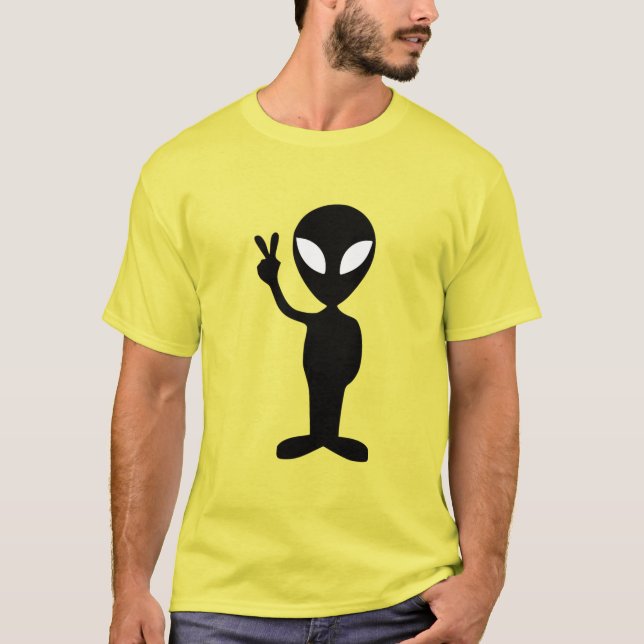 Alien Men's Spiral Krawatte-Dye T - Shirt (Vorderseite)