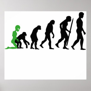Alien Menschliche Evolution Poster
