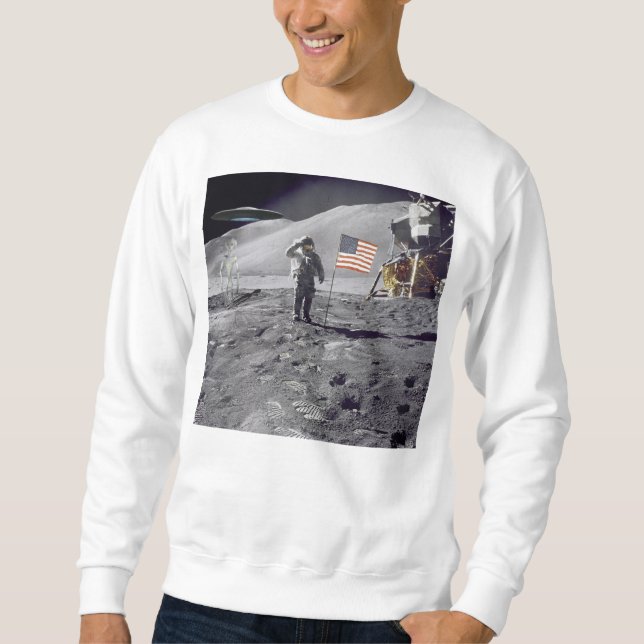 Alien-Mond-Weg Sweatshirt (Vorderseite)