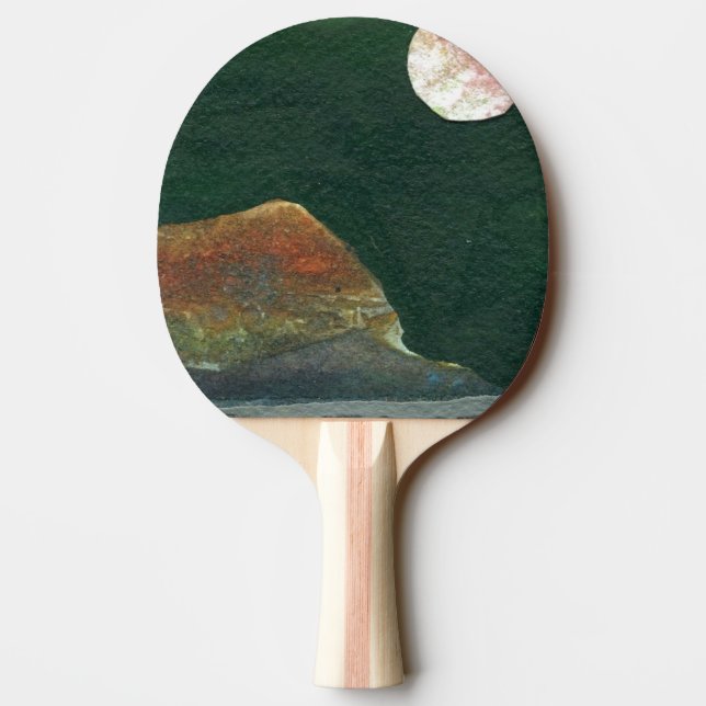 "Alien Moon #3" Ping Pong Paddle Tischtennis Schläger (Rückseite)