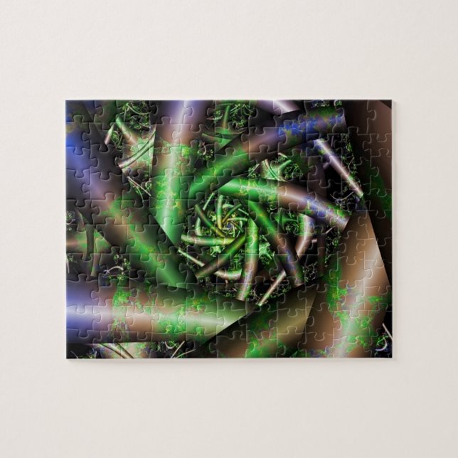 Alien | Multicolor Fraktal Art Puzzle (Horizontal)