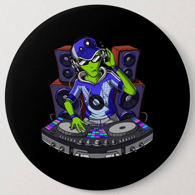 Alien Music DJ Button (Vorderseite)