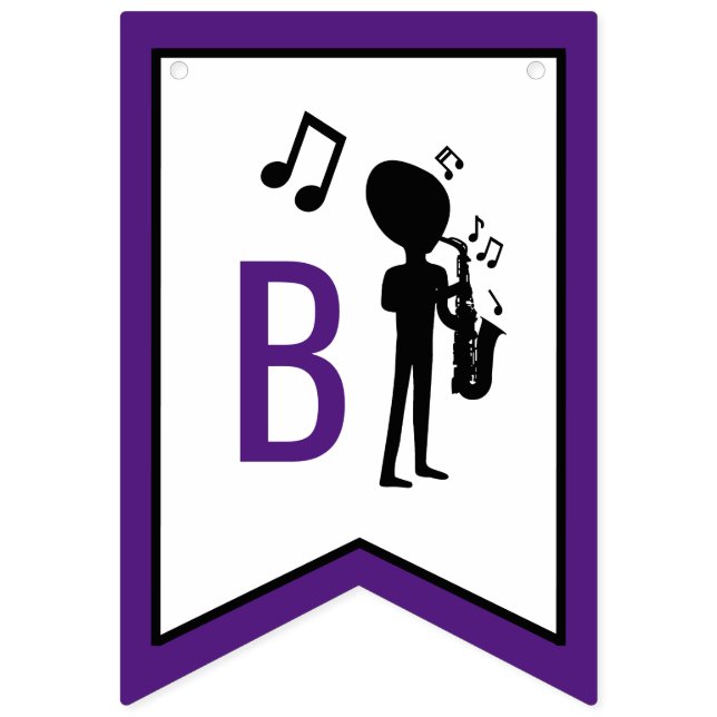 Alien Musician, Geburtstag Wimpelkette (Zweite Fahne)