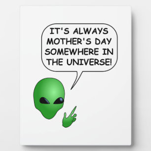 Alien Muttertag Fotoplatte