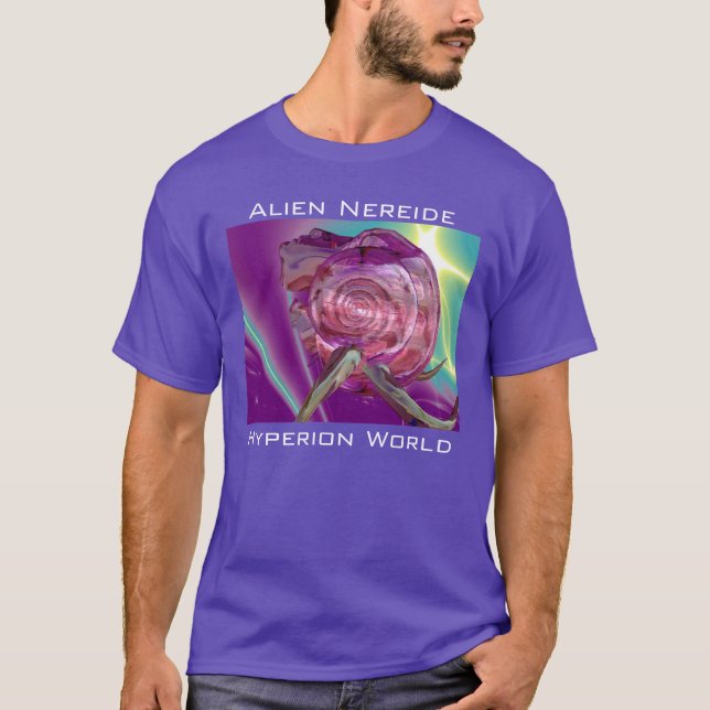 ALIEN NEREIDE/NYMPH OF WASSER,PINK SAASHELL T-Shirt (Vorderseite)