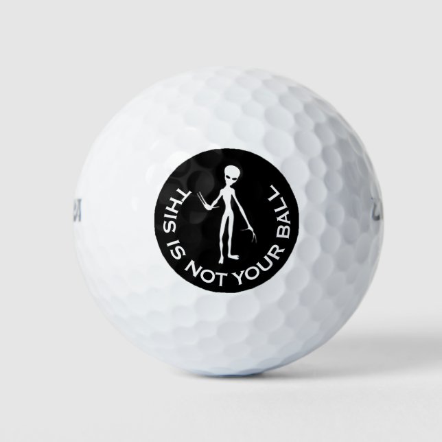 Alien nicht Ihr Eigentum Seltsame Golf Ball (Vorderseite)