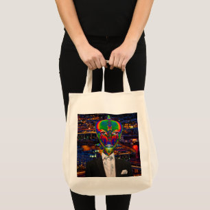Alien Night Out Große Totttasche Tragetasche