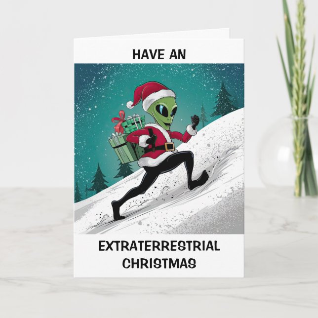 Alien Nikolaus Weihnachten (Vorderseite)