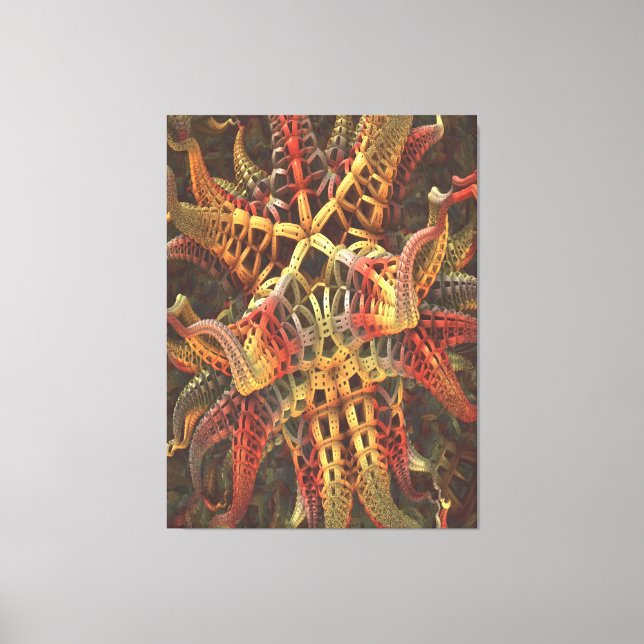 Alien Octopus Canvas Print Leinwanddruck (Vorderseite)