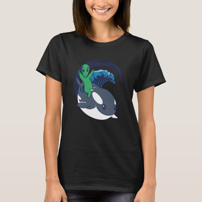 Alien Orca Whale Extraterrestrials  Alien Orca T-Shirt (Vorderseite)