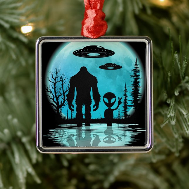 Alien Ornament Aus Metall (Baum)