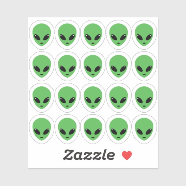 Alien Party Dekorationen Raumsonde Bujo Planer Aufkleber (Blatt)