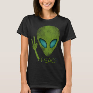 Alien Peace Cool Funny Niedlich UFO Lover Birthday T-Shirt
