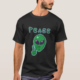 Alien Peace Sign T - Shirt
