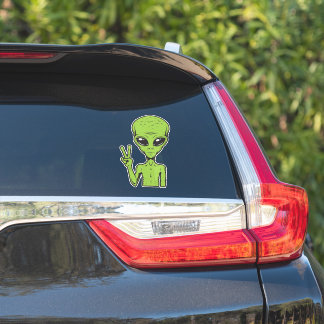 Alien Peace Symbol Funny Extraterrestristric Car T Aufkleber