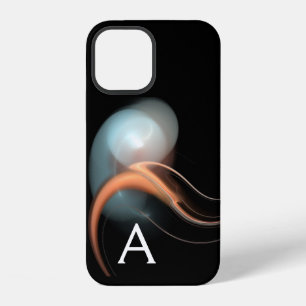 ALIEN PEARL MONOGRAM Schwarz Pink Weiß Fraktale iPhone 12 Hülle