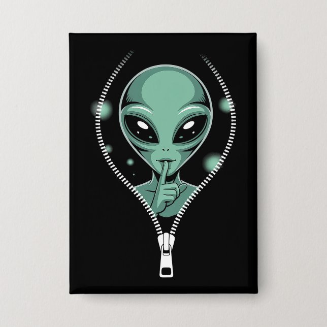Alien Peeping Button (Vorderseite)
