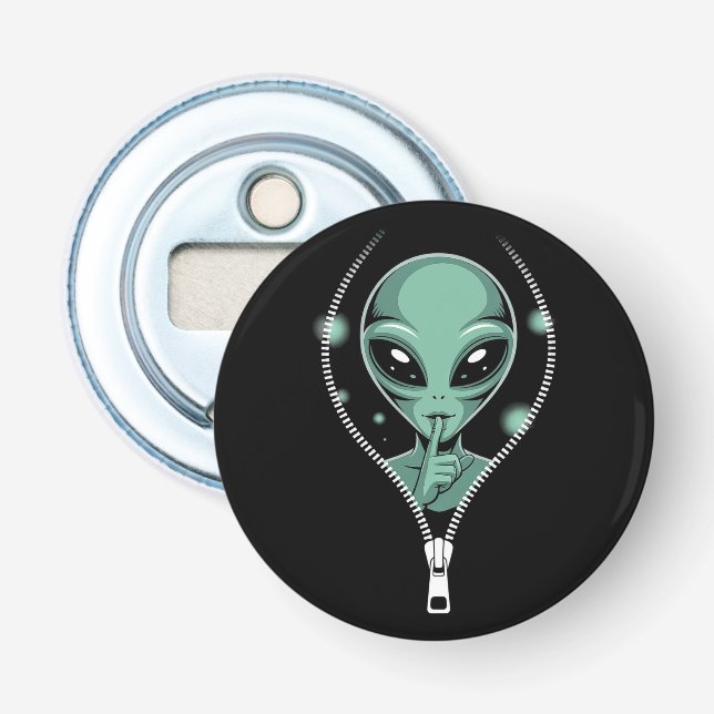 Alien Peeping Flaschenöffner (Vorderseite)