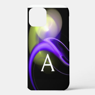 ALIEN PERLEN-MONOGRAMM Lila Grün Abstrakt iPhone 12 Hülle