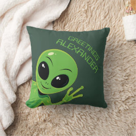 Alien Personalisierter Weltraum Kissen