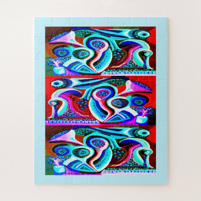 Alien Pflanze Art Puzzle (Vertikal)