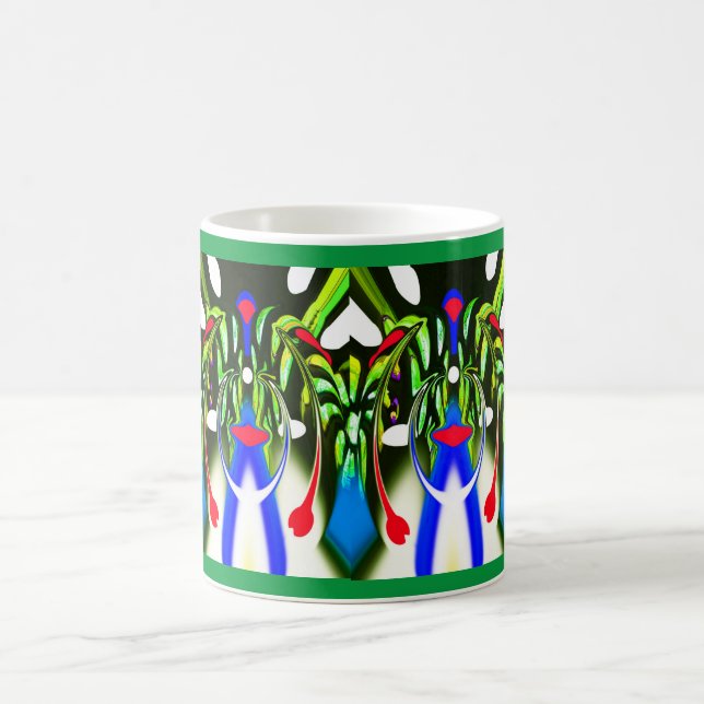 Alien Pflanze bildet Kunst Kaffeetasse (Mittel)