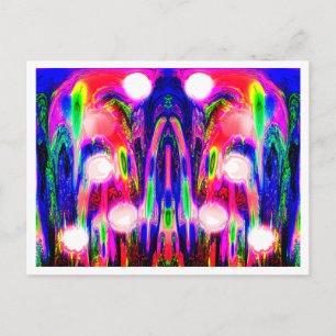 Alien Pflanze Postkarte