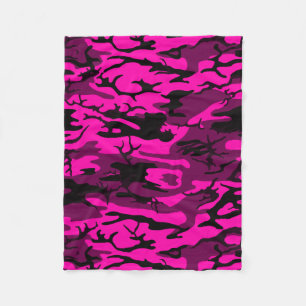 Alien Pink Camouflage Blanket Fleecedecke