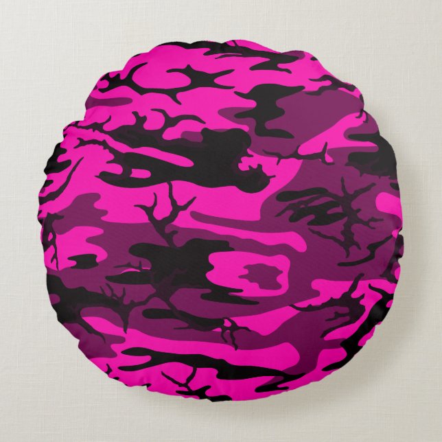 Alien Pink Camouflage Kissen (Vorderseite)
