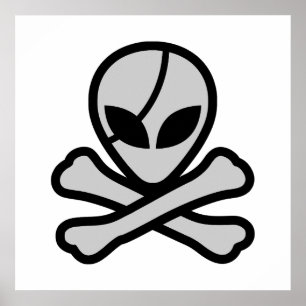 Alien Pirate Poster