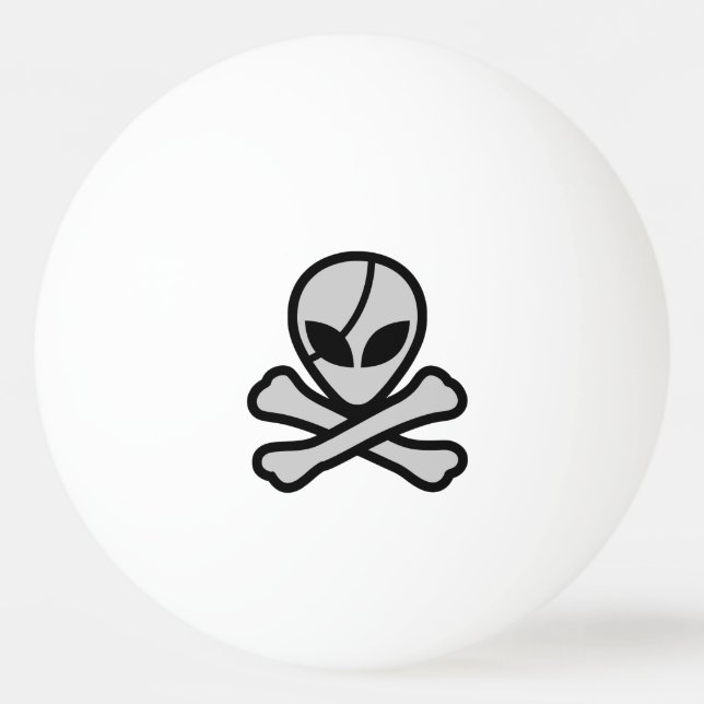 Alien Pirate Tischtennisball (Vorderseite)