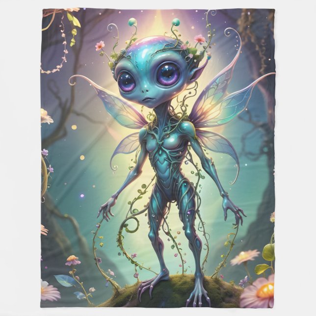 Alien Pixie 02 Fleece Blanket (Vorderseite)