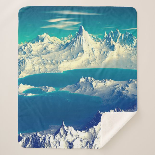 Alien Planet - 3D-Computerarbeit. Steine und s Sherpadecke (Vorderseite)